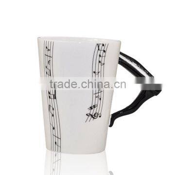 Coffee Mug With Music Handle