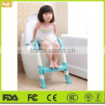 Hot Selling Plastic Comfortable Folding Children Baby Toilet Seat , Children Pedestal Pan