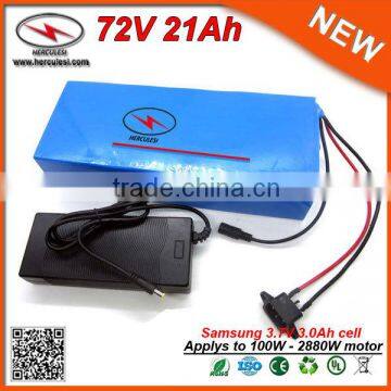 Cylindrical 18650 Cells Battery Charger 21Ah Lithium Ion Battery Pack 72 Volt Battery for DC Motor 72 Volt photo-3