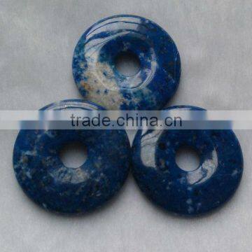 40mm lapis lazuli donut shaped pendant