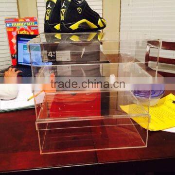CLEAR ACRYLIC DISPLAY SHOE CASES BOX photo-3