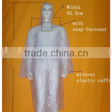 China's Polyester Disposable Water Proof Plastic Rain Suit