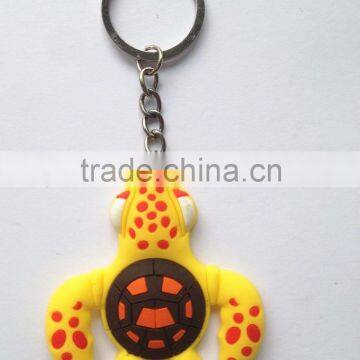 Wholesale Funny Shaped Soft Rubber Key Chain PVC Custom Key Ring Promotional