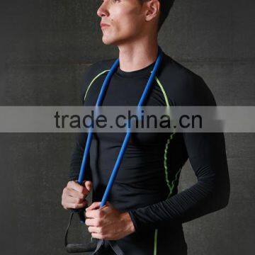 Simply black colour long sleeve gymwear for men