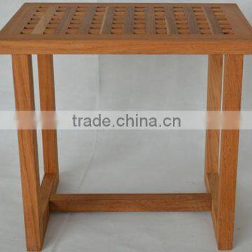 Teak Wooden Comfortable Bathroom Stool FSC Approved photo-2