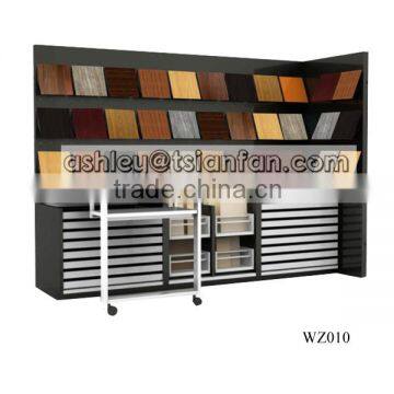 tsianfan wood floor samples display racks/wood timber flooring display racks/wood flooring display rack WZ010