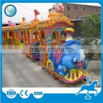 Hot sale amusement electric kids train elephant train for sale