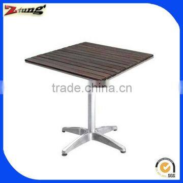 ZT-1043T aluminum patio square polywood table