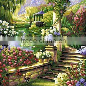 Modern tin painting by number for wall decoration
