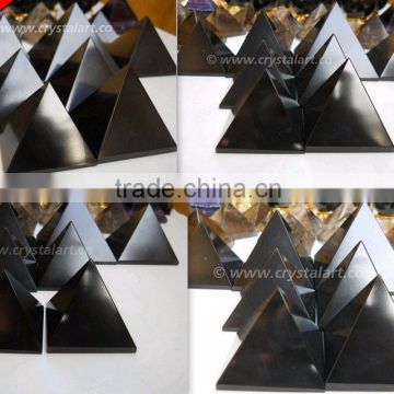 Jad Black Agate Big Size Pyramid