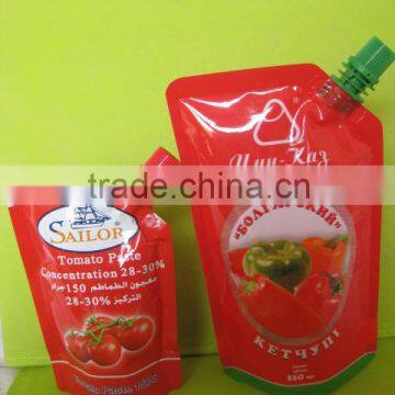 Automatic Spout Pouch Juice Water Filling/ Tomato Sauce Sugar Syrup Filling Packing Machine photo-4