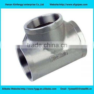 Butt welded alloy steel pipe fitting tee