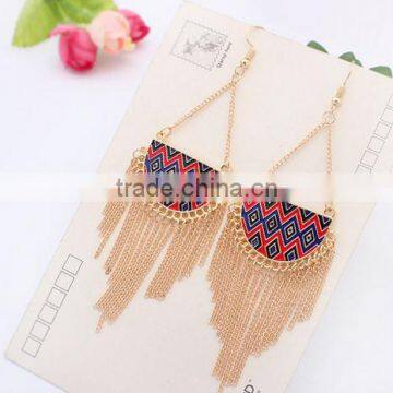 Roman earrings artificial jewellery tassel earrings