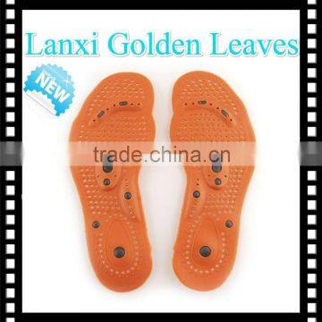 Diabetic shoe pad Plastic acupuncture magnetic shoe insoles with cheapest price