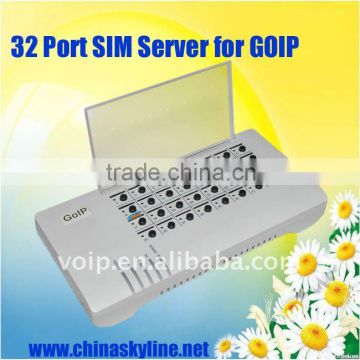 32 port gsm sim server for goip,gsm voip gateway/Remote SIM Card Emulator