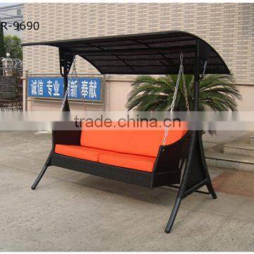 All wheather rattan outdoor swing