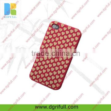 Small loving heart silicone mobile phone case factory