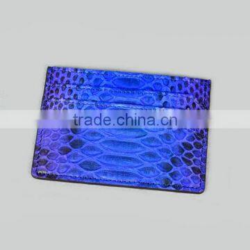 Custom Name Card Holder, Wholesale Business Card holder, Python Leather Card Holder