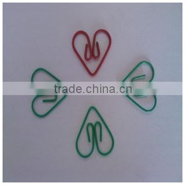 Heart-shaped and good quality colored paper clips