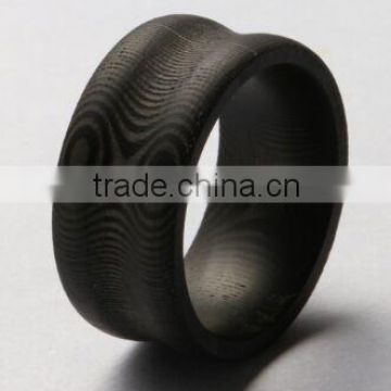 Men's 100% Genuine Pure CARBON FIBER Wedding Band Ring