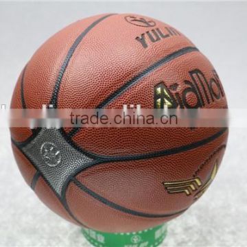 durable indoor 8 panels high school /university 7# pu material basketball