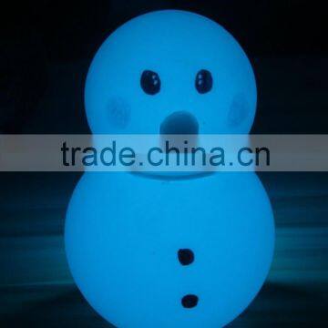 IP44 waterproof battery rechareagle led outdoor plastic snowman