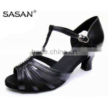 T Strip Woman Swing Dance Shoes Medium Heel Salsa Dance Shoes Latin Dance Shoes C123 photo-2