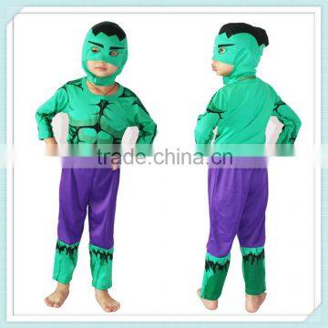 Green Giant Hulk Costume Child Perform Costumes The Avengers Hulk Green Giant Cosplay Costume Pajamas for Masquerade Party