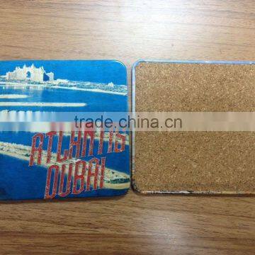 hot sale metal cork coaster