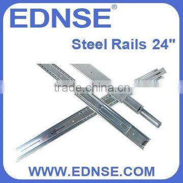 EDNSE S24-B 3-Section Ball Bearing 24" Steel Rack Rail Slides