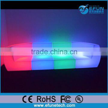 Led Bar Furniture Rgb Color Curved Sectional Sofa Led Lights Outdoor Sofa