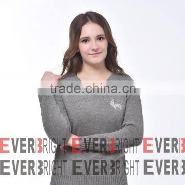 plain sweater designs for women v neck pullover