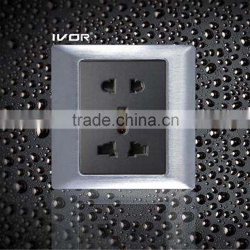 Wall switch 1 gang 2 pin & 3 pin universal socket