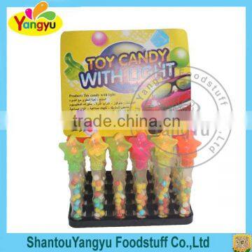 Light toy fruity flavor candy start shape lighting toy candy