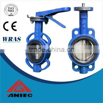 10 inch wafer type sanitary wafer butterfly valve dn300