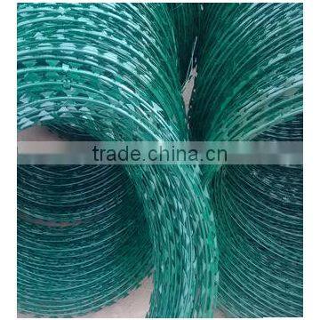 wholesale BTO-22 powder coated razor barbed wire