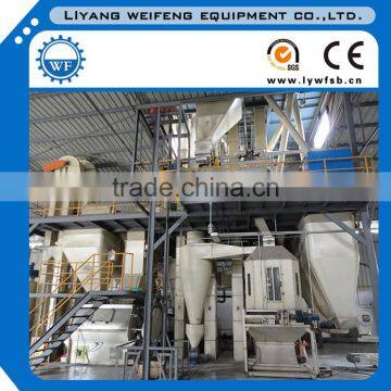 1-10t/h complete poultry feed production line with auto batching and auto packing