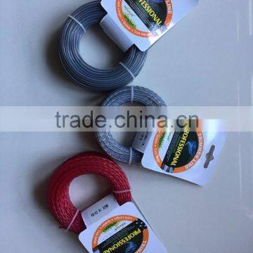 Gray nylon line Card packing grass wacker string trimmer line