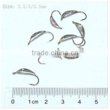 First class small barbed hooks tungsten ice fishing jigs