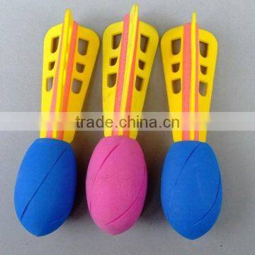 New item good quality kids funny foam toys EVA missile, EVA flying bomb, foam rocket toy