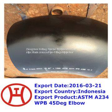 ASTM A234 WPB 45Deg Elbow