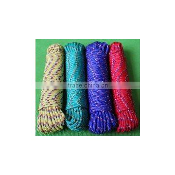 household rope in assorted color diamond braided rope