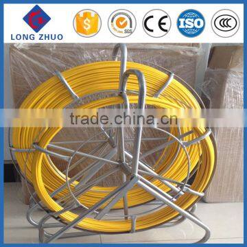 new material Fiberglass conduit snake rod, FRP fish tape, Yellow duct rodding