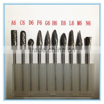 Durable Tungsten Carbide Burrs of Differ Shape