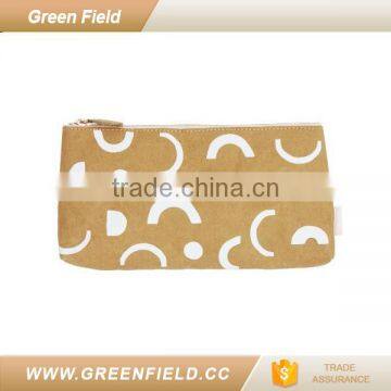 Washable Kraft Paper Custom Zipper Pouch Pencil Case photo-2