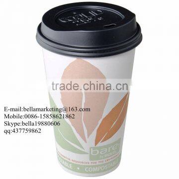 PS Plastic Lid for Hot Coffee Paper Cups, Eco-Products 10, 12, 16, and 20 oz photo-2
