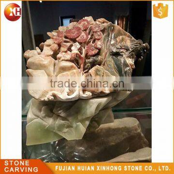 High Quality Reality Polish Natural Jade Fruit Carving photo-3