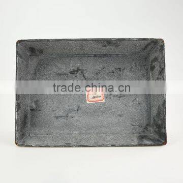 China Factory Supply Outdoor Style French Garden Galvanized Hammered Metal Herb Planter photo-4