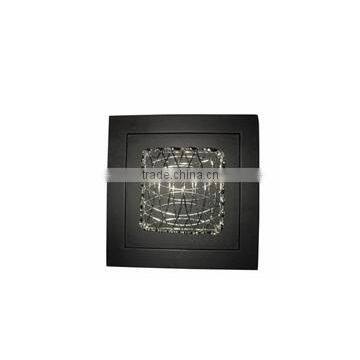 SQUARE SHAPE BLACK WALL DECOR