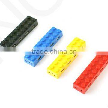 Building Block Design Plastic USB 4 Ports USB Hub 2.0 photo-4